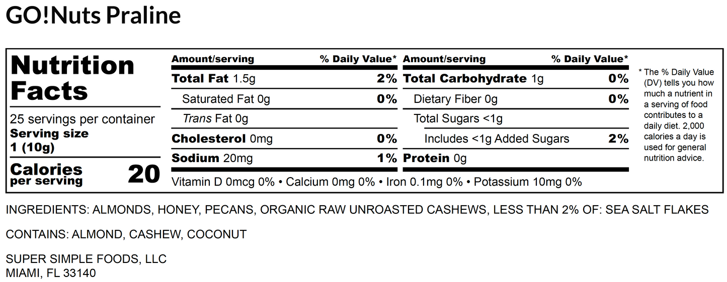 NEW! GO Nuts! Praline Coconut Jar 32oz