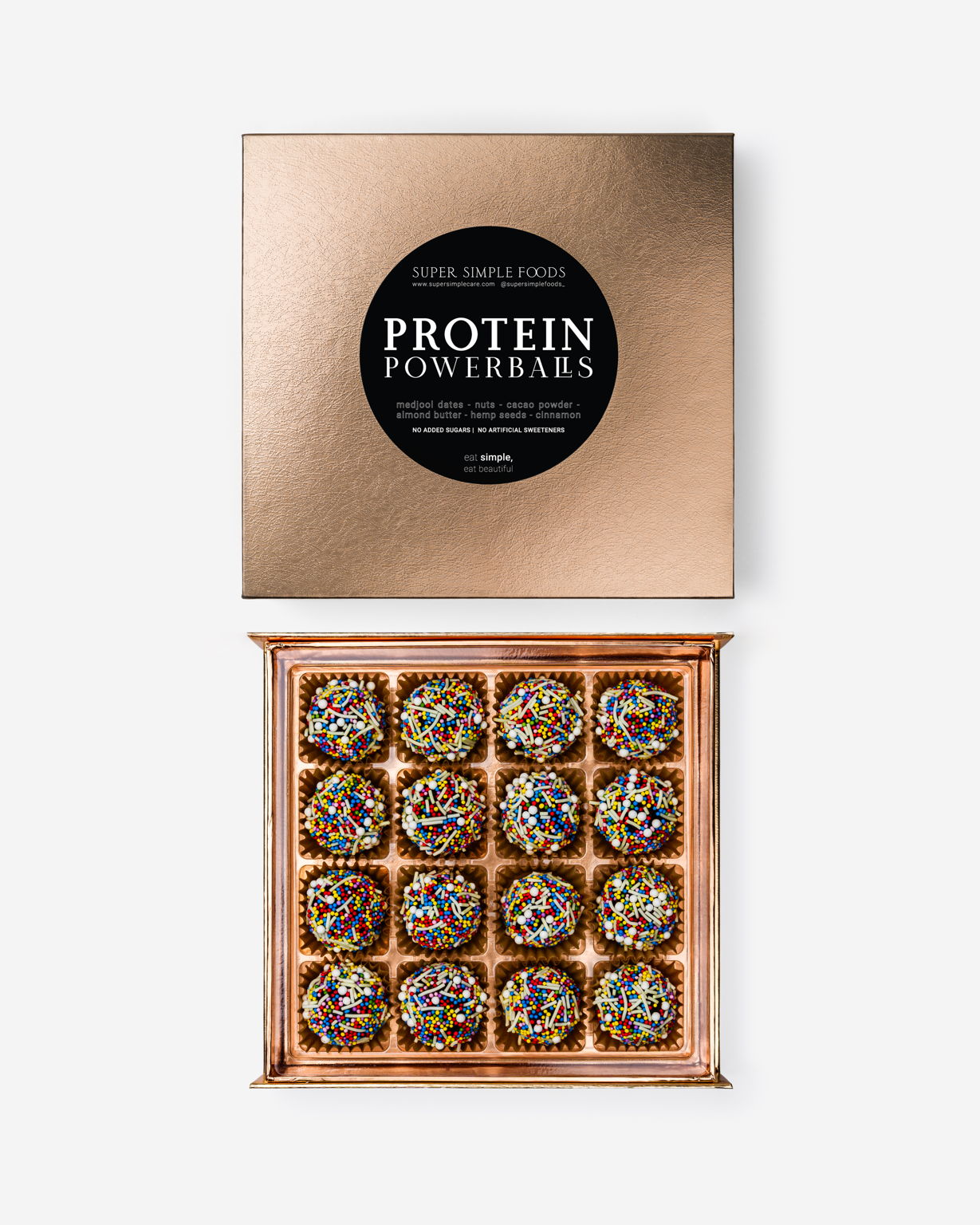 Protein Powerballs Supernatural ™ Rainbow Pop Sprinkles