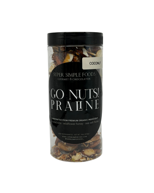 NEW! GO Nuts! Praline Coconut Jar 32oz