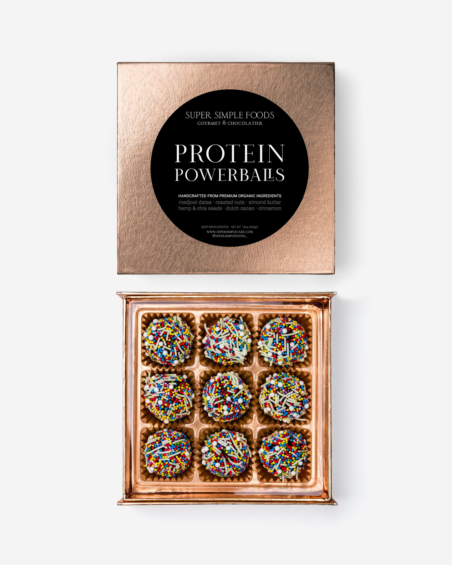 Protein Powerballs Rainbow Sprinkles Gift Box